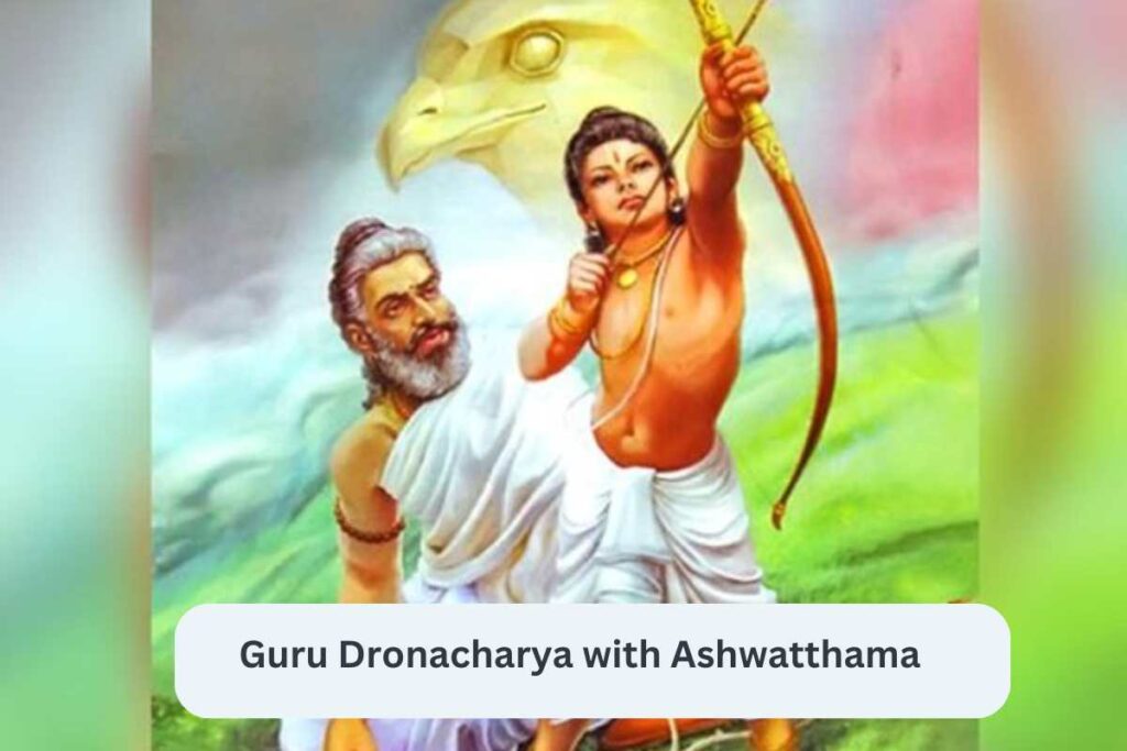 Guru Dronacharya with Ashwatthama