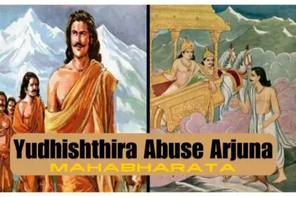 Yudhishthira Abuse Arjuna